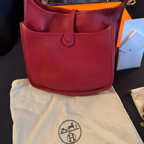 Red Hermes Evelyne III 29 - Picture 4 of 14
